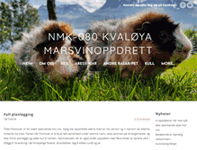 Tablet Screenshot of kvaloyamarsvinoppdrett.com